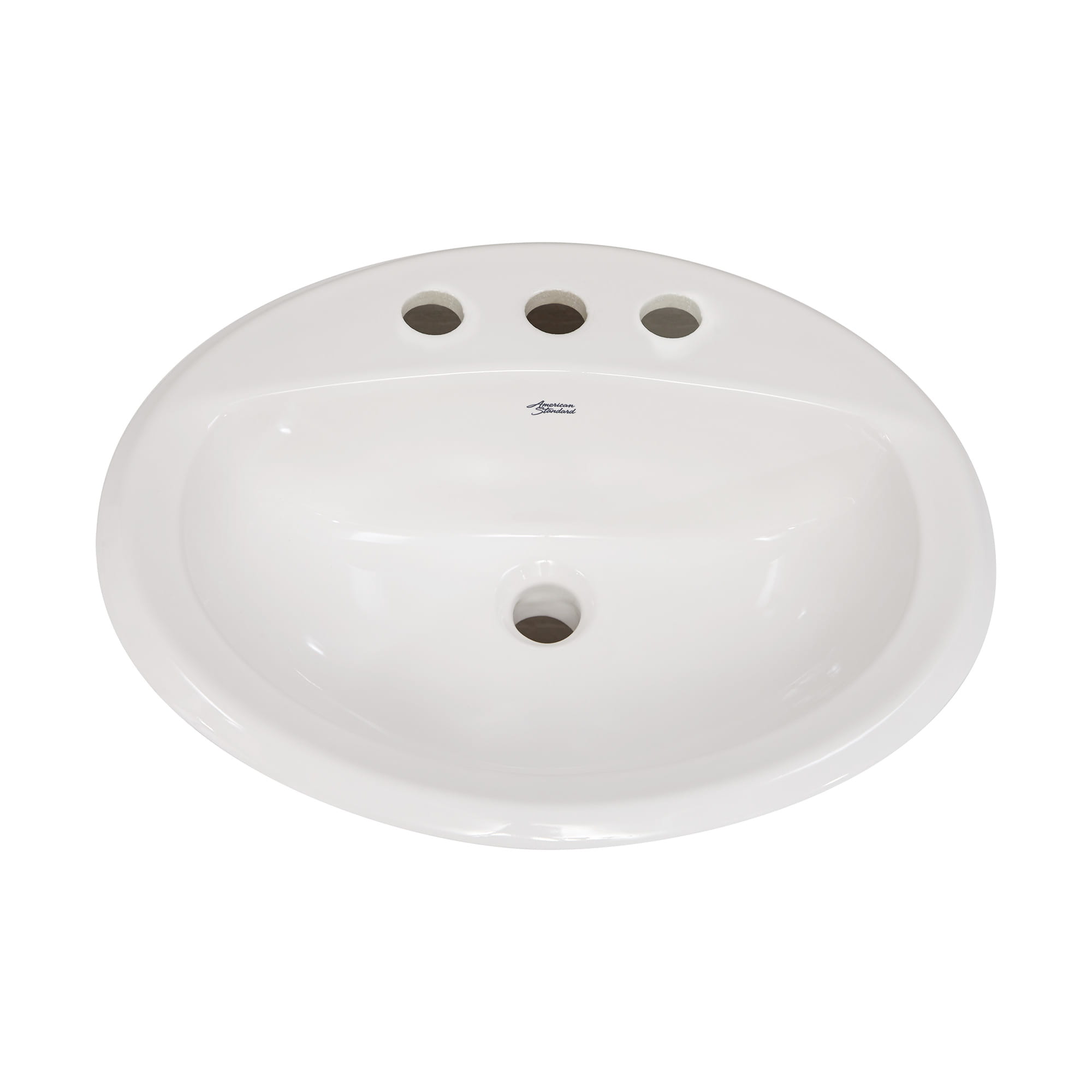 Aqualyn Drop In Sink With 8 Inch Widespread WHITE